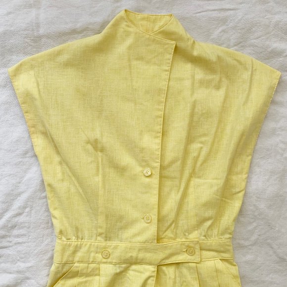 Lemon Yellow Vintage 50's/60's Dress - Gorgeous! - Picture 2 of 7